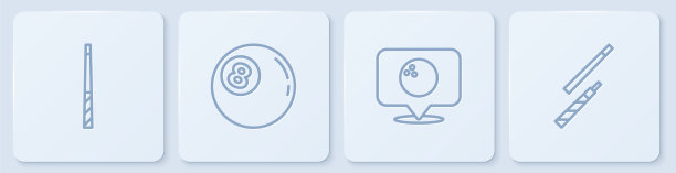 用保龄球设置台球球杆位置图片下载