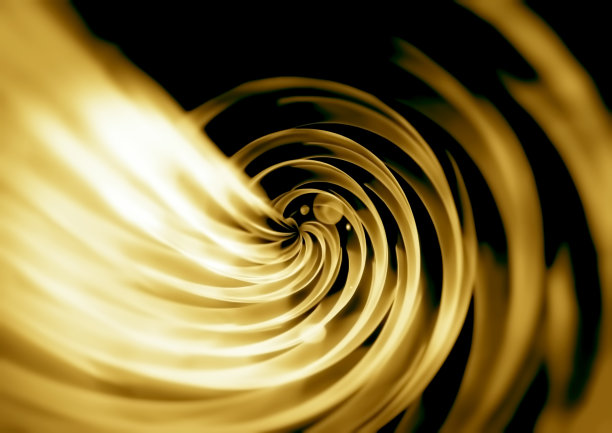 辐射金色光的3d插图图片下载