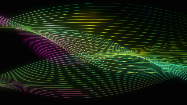 抽象技术背景计算机矩阵粒子未来网络背景三维渲染图片下载