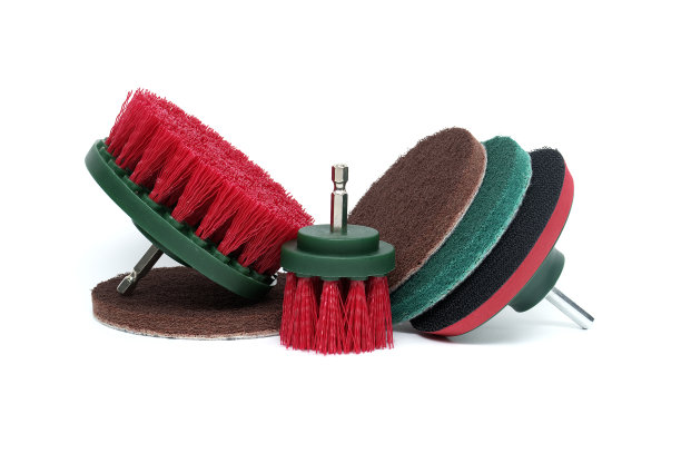 清洁和抛光配件隔离在白色图片下载