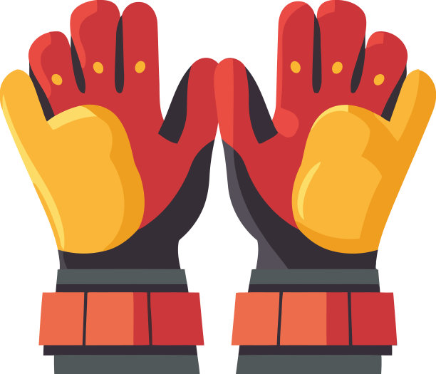 彩色手套设计图片下载