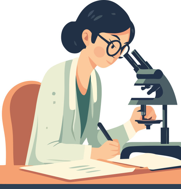 科学家用显微镜研究发现图片下载
