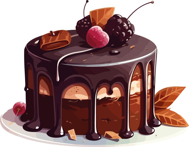 巧克力蛋糕设计图片下载