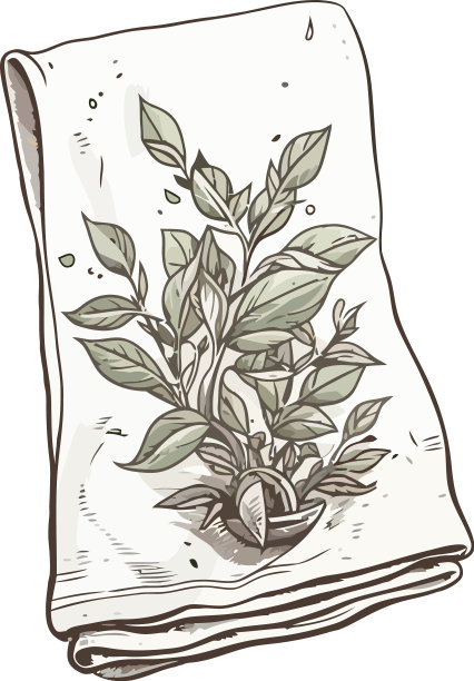 植物拉丝毛巾图片下载