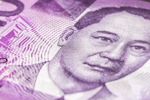 100比索纸币的极端微距摄影。一张100菲律宾比索的超近距离照片。菲律宾岛国的私人和公共法定货币。微观捕捉图片下载