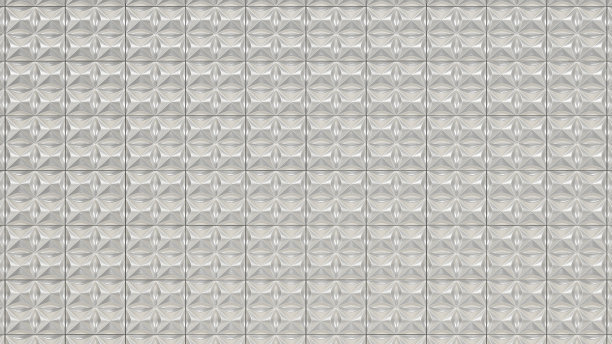 3D渲染未来主义马赛克白色背景几何网格纹理抽象白色壁纸，艺术风格为背景图片下载