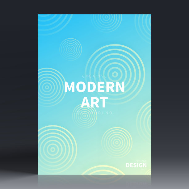 宣传册模板排版，蓝色封面设计，商业年报，传单，杂志图片下载