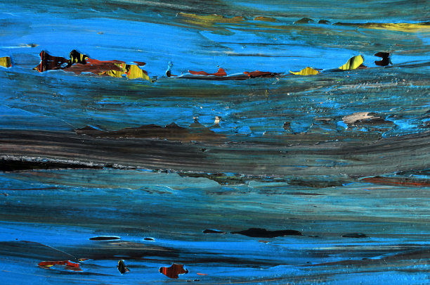 彩色抽象艺术背景下的油画颜料图片下载