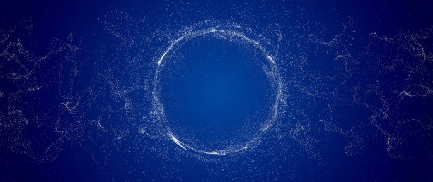 数字数据波点圆连接数字抽象背景。图片下载