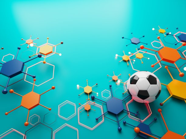 3D橄榄球模型：运动抽象背景元素图片下载