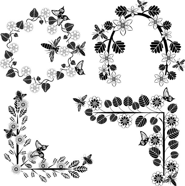 花在黑色的角落里图片下载