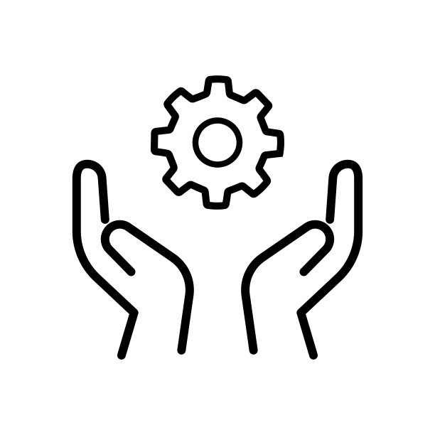 技能技能图标。熟练的员工。天赋和能力的齿轮和手符号。领导能力，能力大纲风格。白色背景上可编辑的描边矢量插图设计。每股收益10图片下载