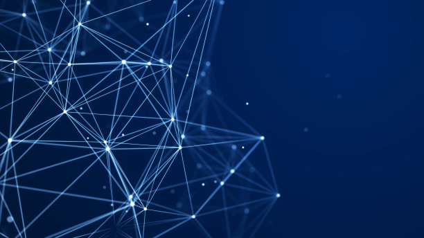 抽象的数字背景的点和线。发光的丛。大数据。网络或连接。抽象技术科学背景。三维渲染图片下载