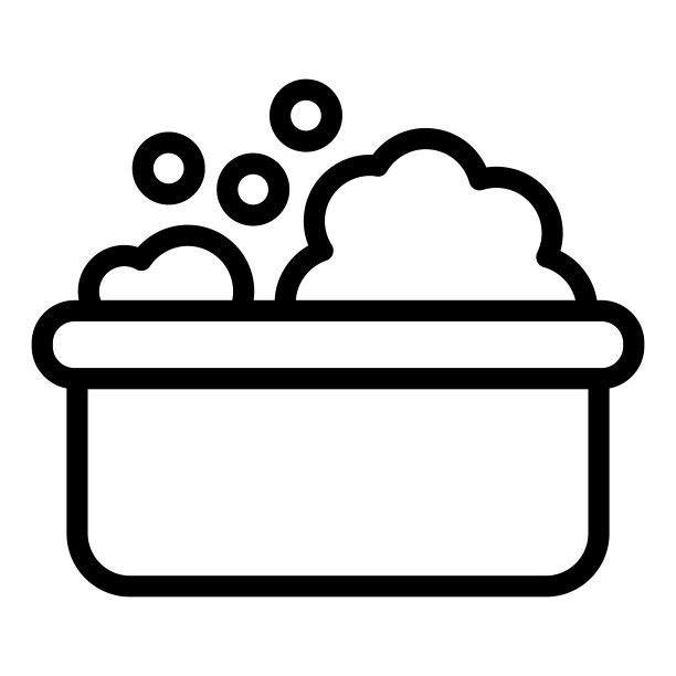 婴儿沐浴线图标。孩子洗澡的时间矢量插图孤立的白色。肥皂浴轮廓风格设计和应用程序。Eps 10。图片下载