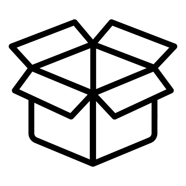 开箱线图标。包装矢量插图隔离在白色。盒子轮廓样式设计和应用程序。Eps 10。图片下载