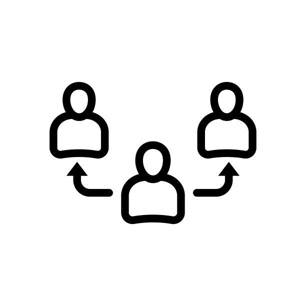 中介人或经纪人矢量图标上的白色图片下载