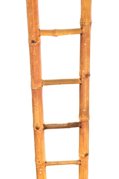 白底木梯。提高生活观念。图片下载