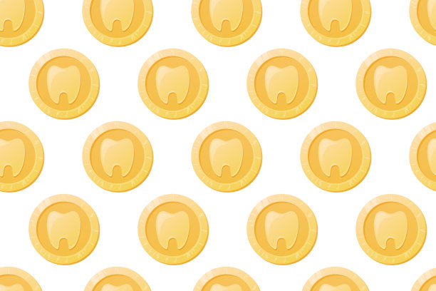 魔牙仙金币。卡通矢量童话图案。图片下载