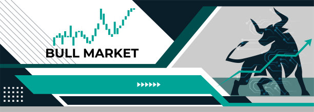 加密货币或股票的牛市或看涨趋势。交易交易背景，绿色向上箭头图增加资产价值。加密货币股票股价走势图。全球经济繁荣。图片下载