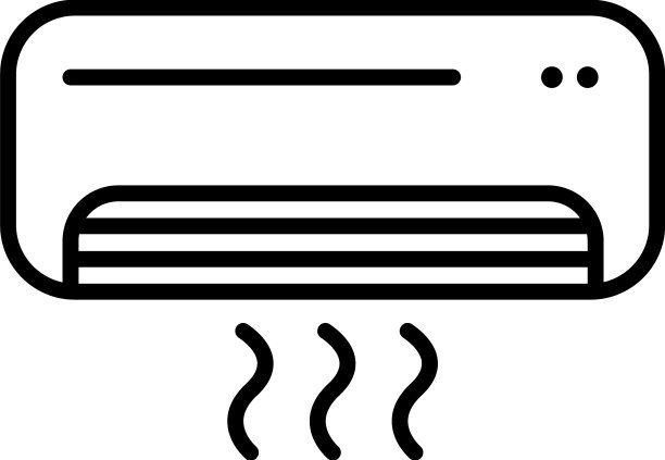 空调图标线性风格图片下载