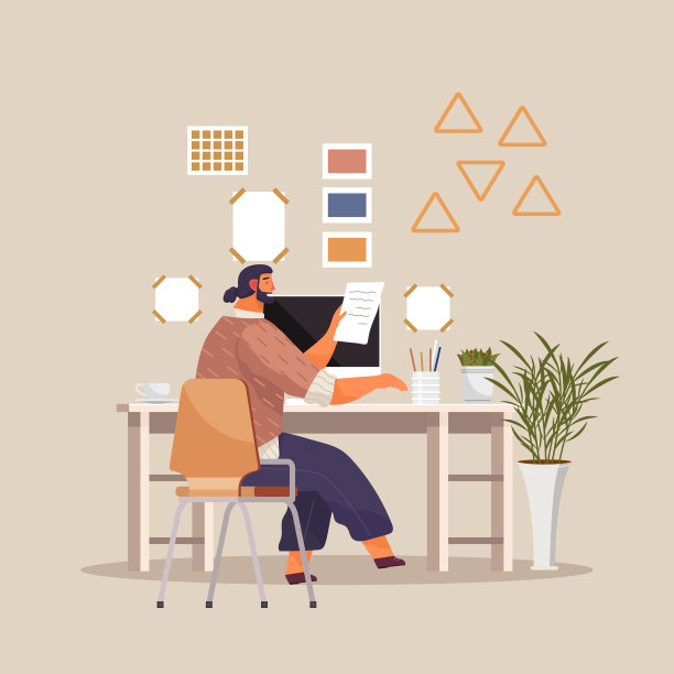 家庭办公是从家庭办公区域工作图片下载