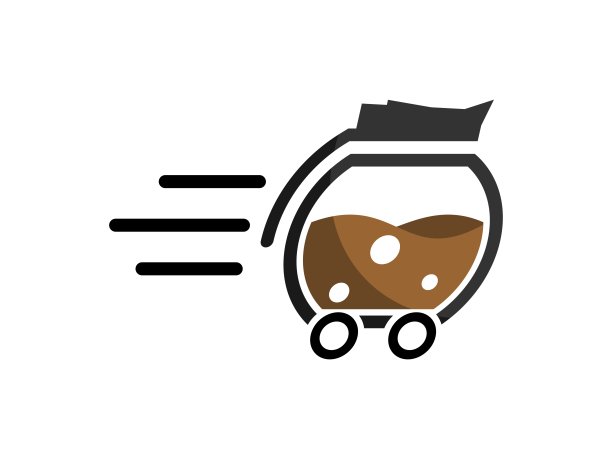 带轮子的快速咖啡壶图片下载