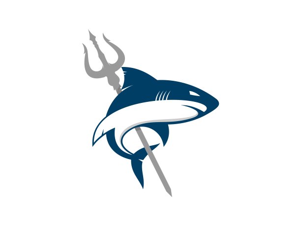 鲨鱼与海王星海叉图片下载