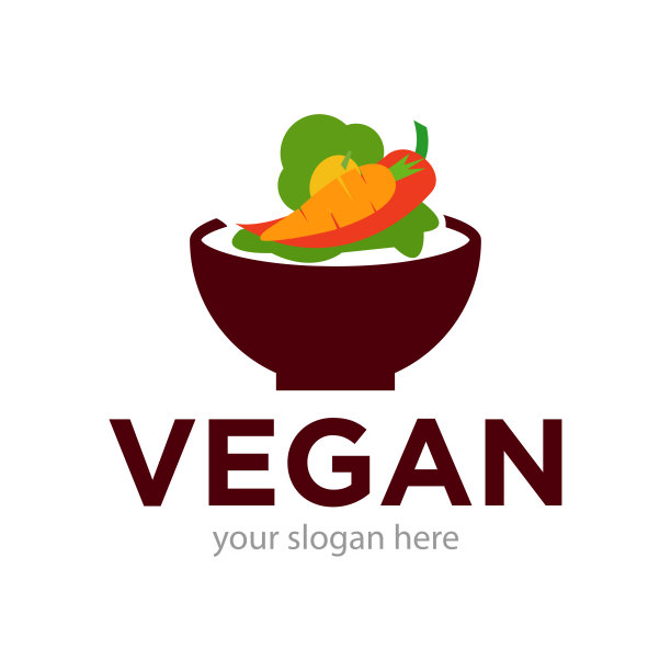 食物标志设计插图图片下载