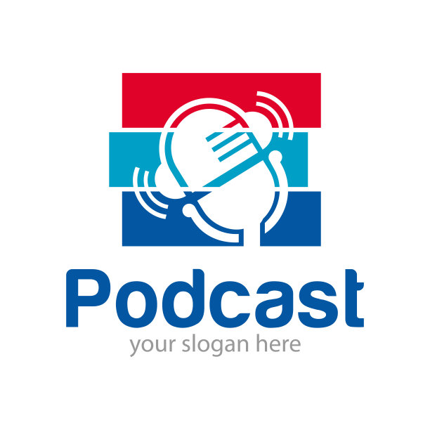 播客标志设计插图图片下载