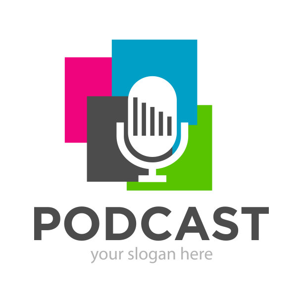 播客标志设计插图图片下载