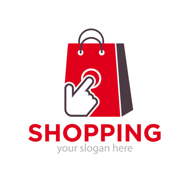 购物标志设计插画图片下载