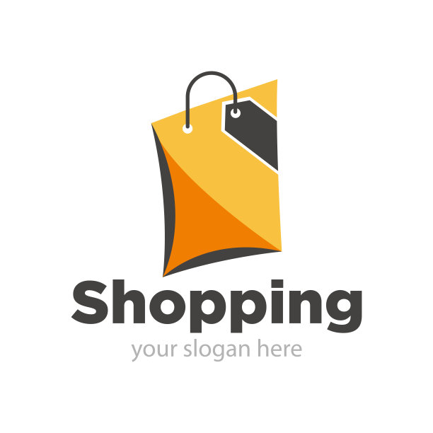 购物标志设计插画图片下载