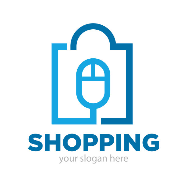 购物标志设计插画图片下载