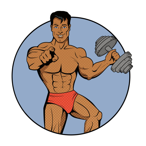 健身男人健身锻炼包括图片下载