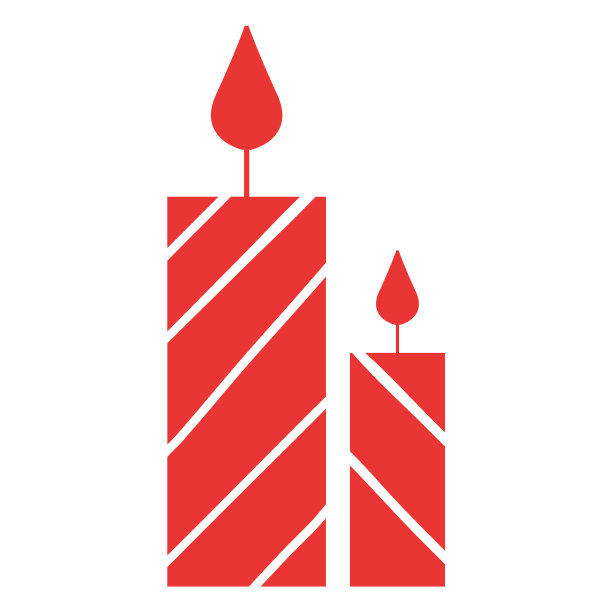 蜡烛平图标红色13图片下载