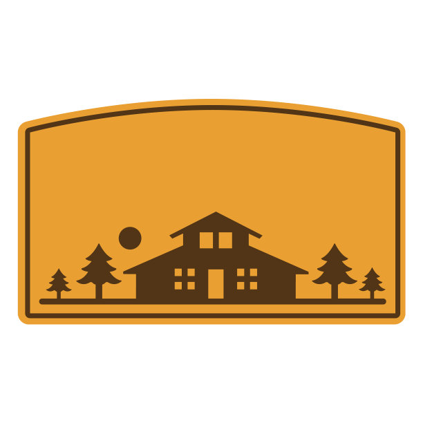 露营小屋标签图片下载