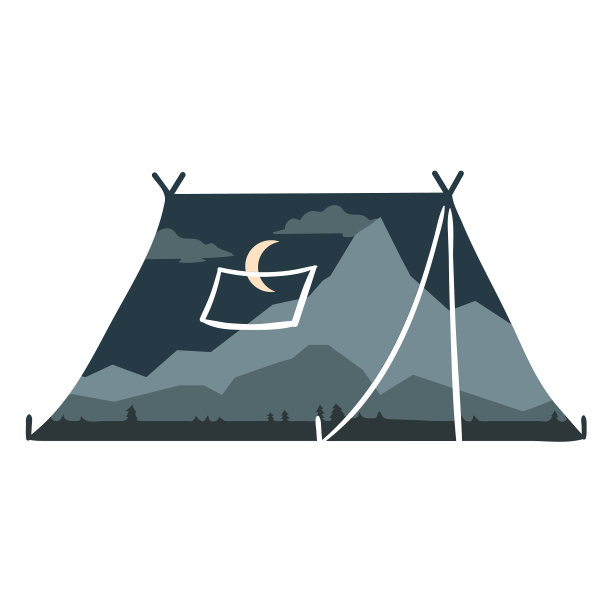 露营帐篷山景图片下载
