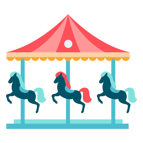 狂欢木马的颜色图片下载