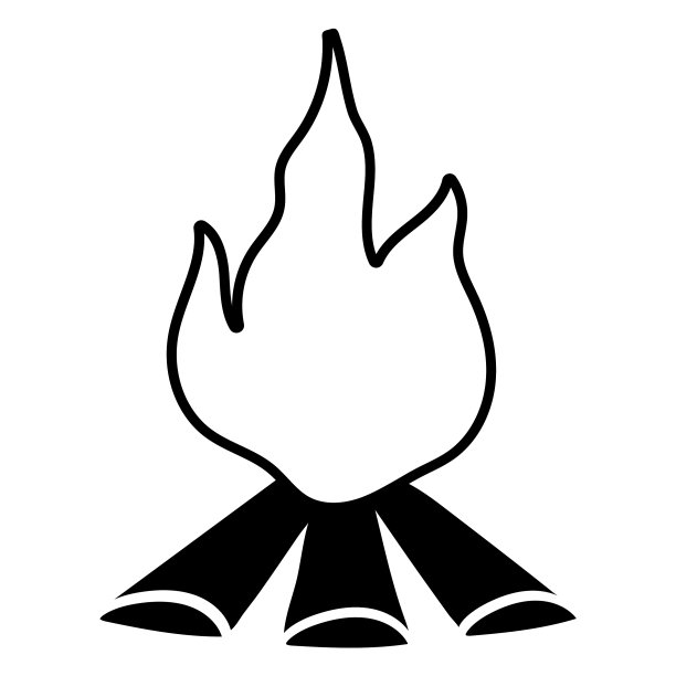 露营篝火冲程图片下载