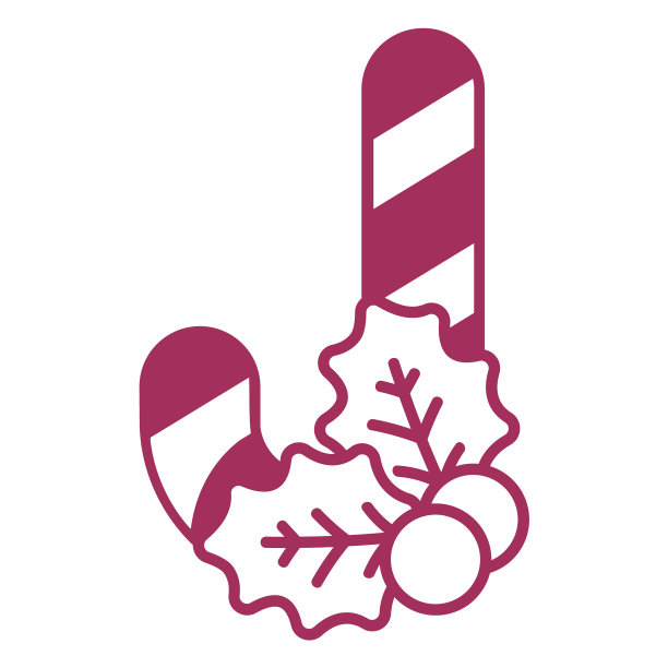 糖果圣诞字母j笔画图片下载