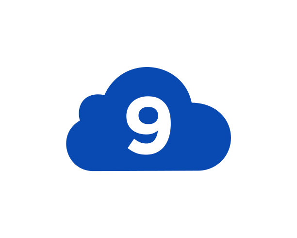 信9云logo模板云logo设计上图片下载