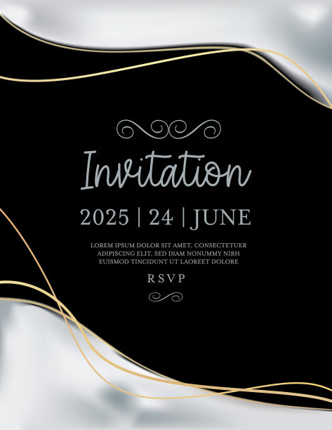 抽象背景与灰色大理石邀请模板图片下载