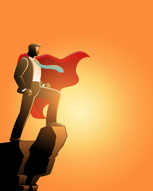 商业理念就像商人的超级英雄图片下载