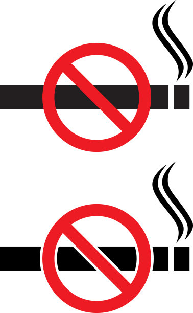 两个禁烟标志图片下载