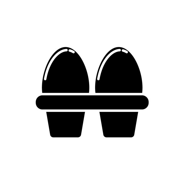 农业和农场平面设计图标:鸡蛋图片下载