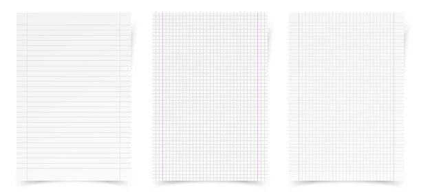 数学和衬里纸矢量现实插图图片下载