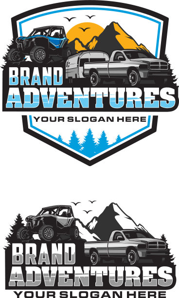 Utv和皮卡冒险标志图片下载