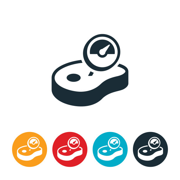 温度计图标牛排图片下载