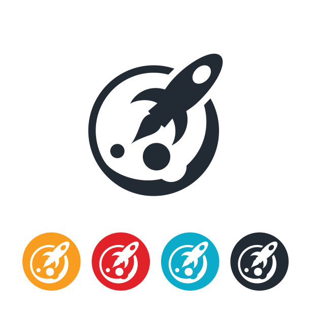 火箭飞船和行星图标图片下载