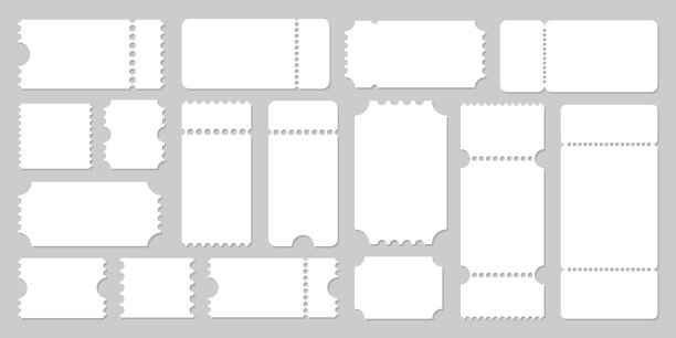 空票模板模拟音乐会和电影图片下载